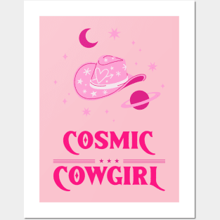 COSMIC cowgirl barbie PINK Posters and Art